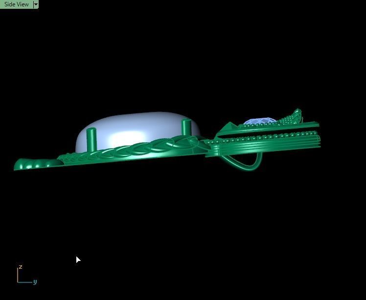 Opal Owl pendant 3D print model_21