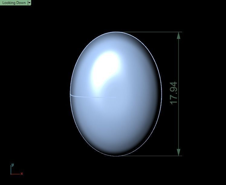 Opal Owl pendant 3D print model_24