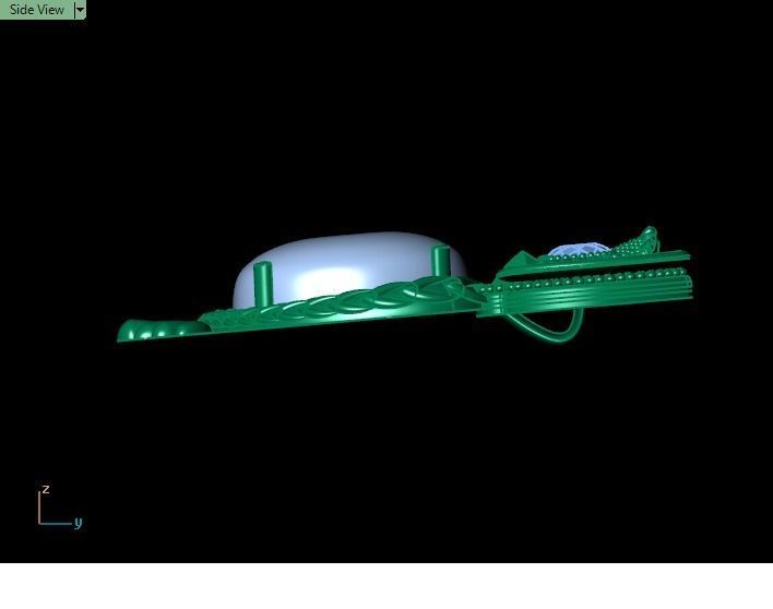 Opal Owl pendant 3D print model_31