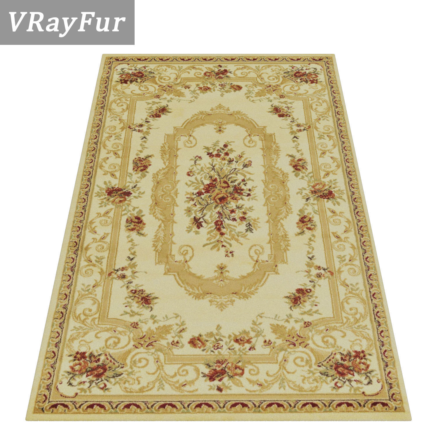 Rug Set 1841 3D model_2