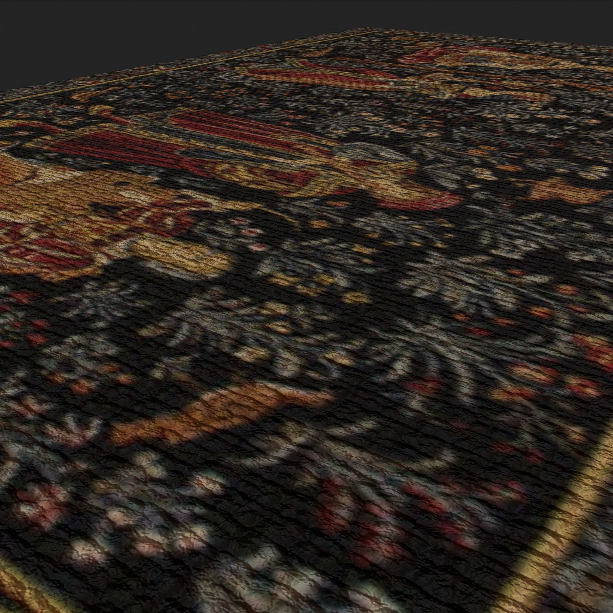 Embroidery Tapestry Low-poly 3D model_15