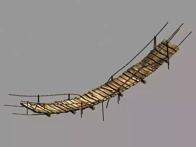Plank-Suspension Bridge-Trail Bridge 12