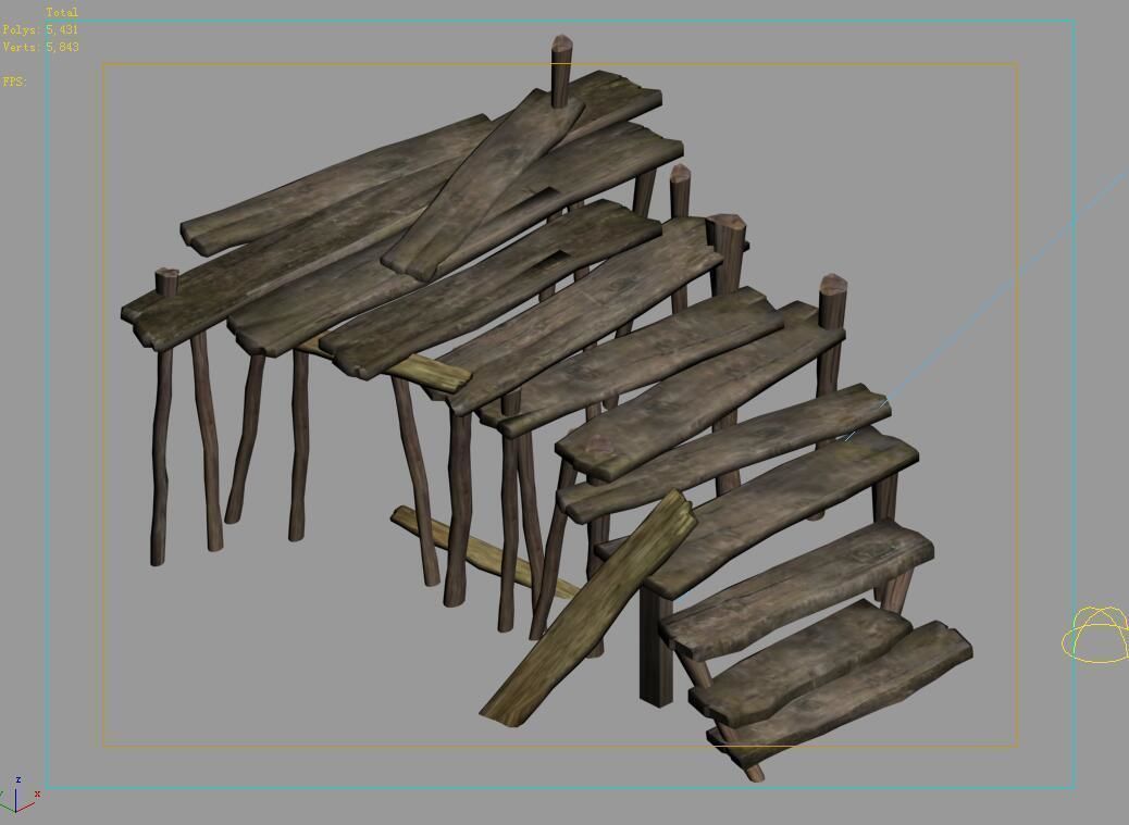 Plank-Bridge 12 3D model_8