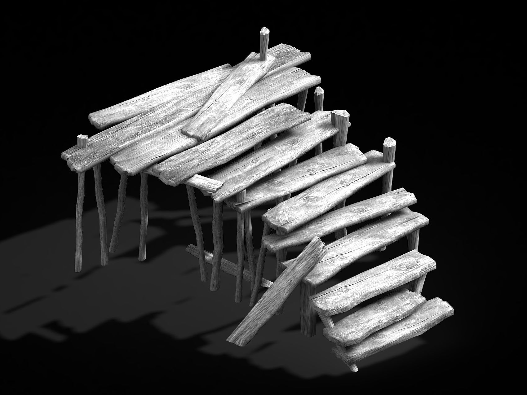 Plank-Bridge 12 3D model_4