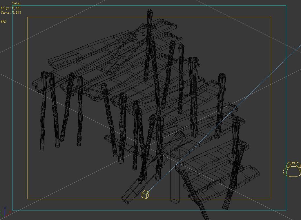 Plank-Bridge 12 3D model_6