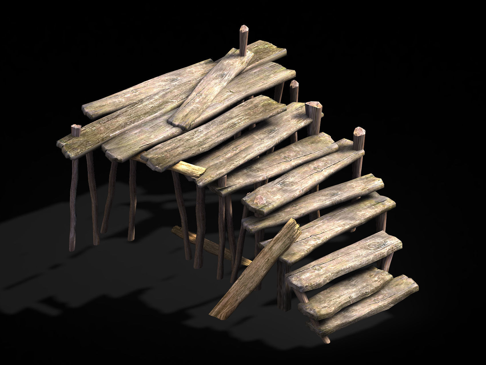 Plank-Bridge 12 3D model_2