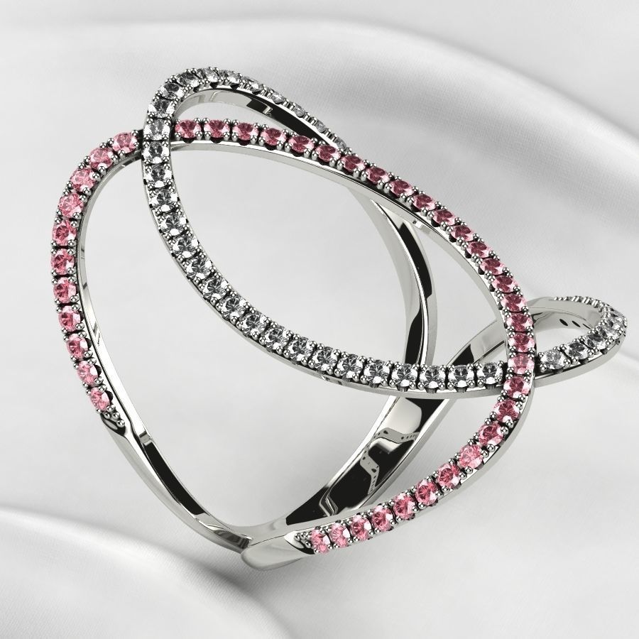 Fashion Gold Ring 3D print model_7