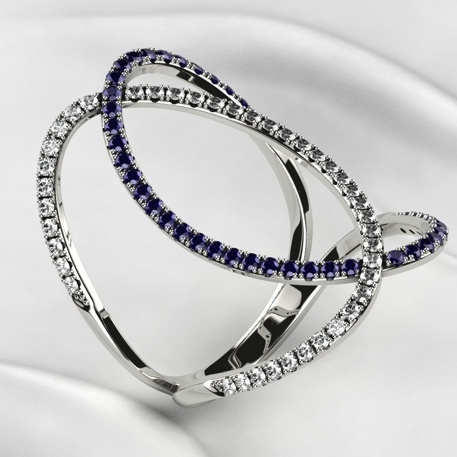 Fashion Gold Ring 3D print model_8