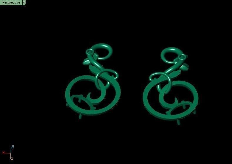 Pomegranate pendant 3D print model_44