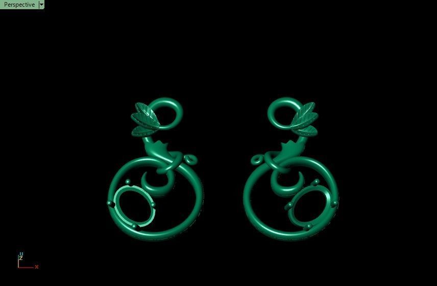 Pomegranate pendant 3D print model_9