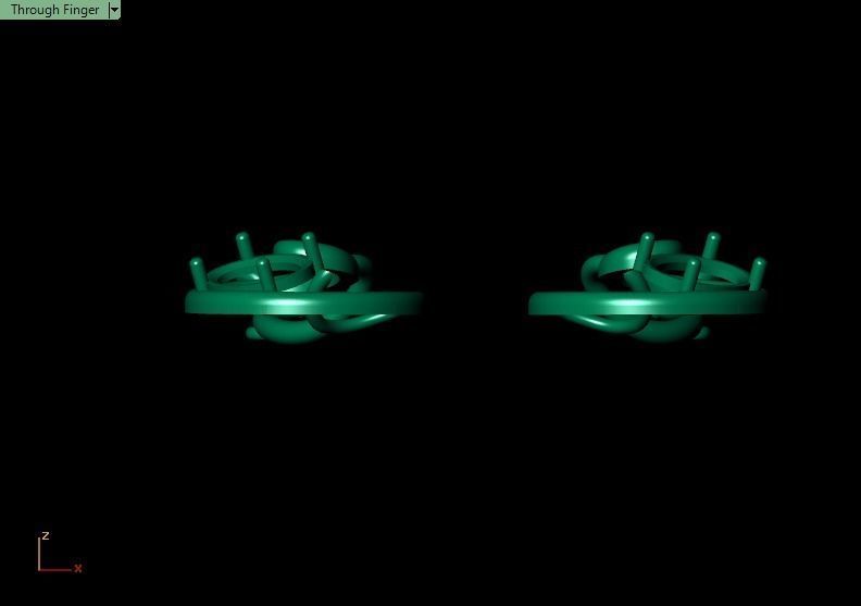 Pomegranate pendant 3D print model_4