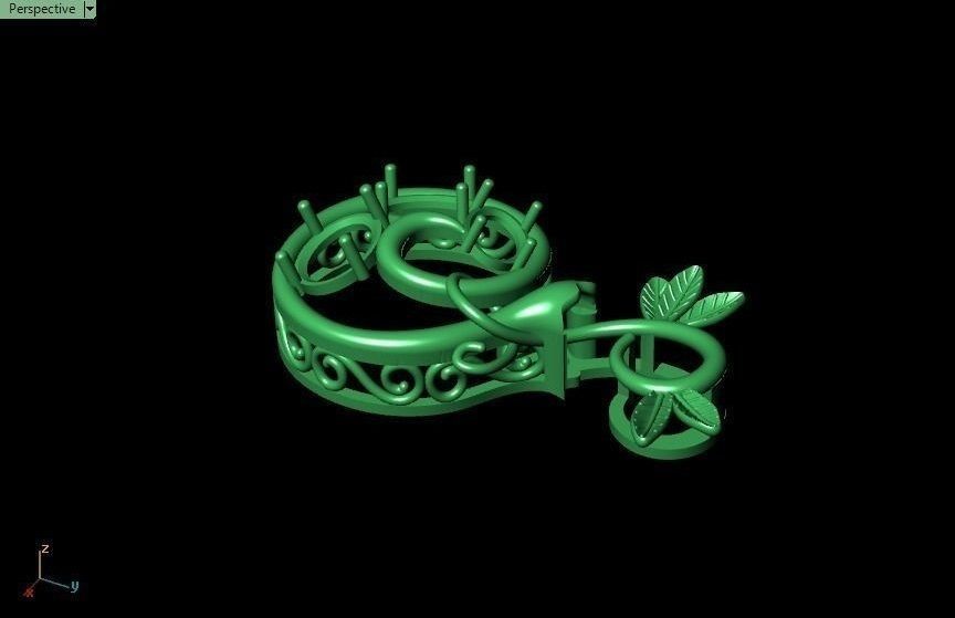 Pomegranate pendant 3D print model_60