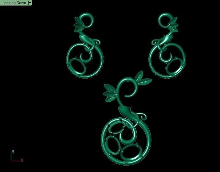 Pomegranate pendant 3D print model_79