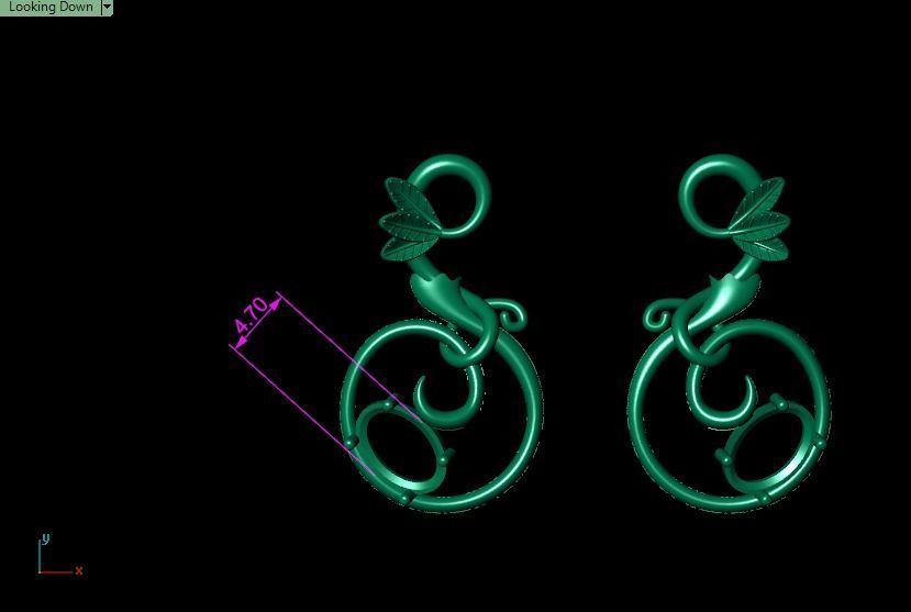 Pomegranate pendant 3D print model_30