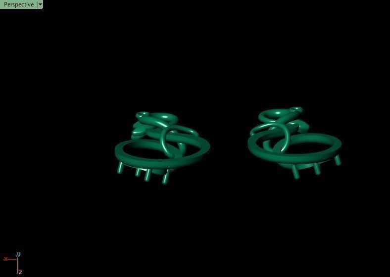 Pomegranate pendant 3D print model_45