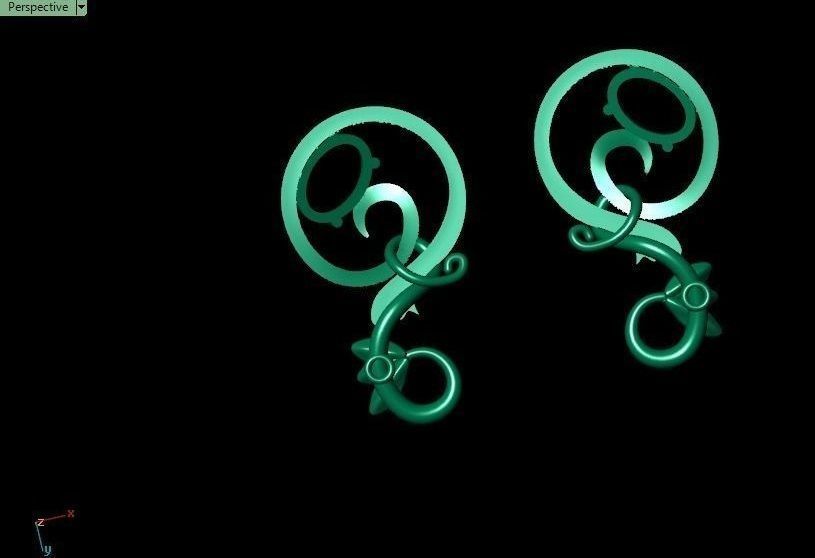 Pomegranate pendant 3D print model_47