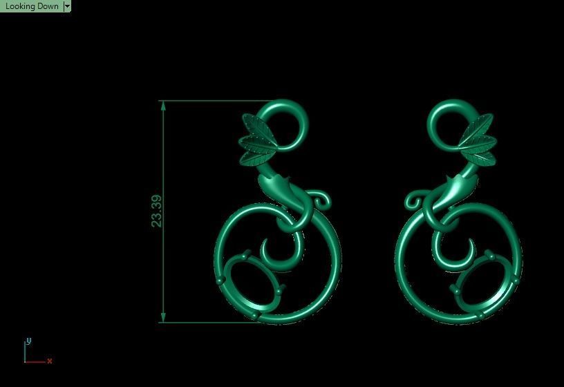 Pomegranate pendant 3D print model_28