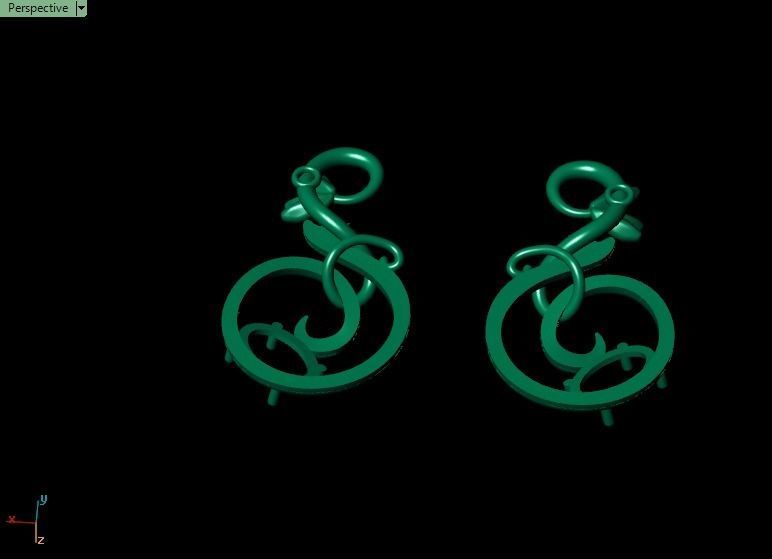 Pomegranate pendant 3D print model_5