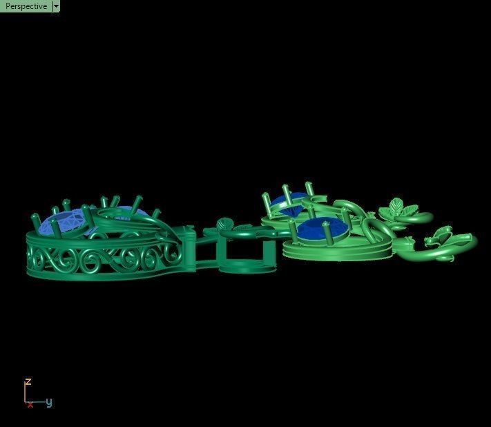 Pomegranate pendant 3D print model_35