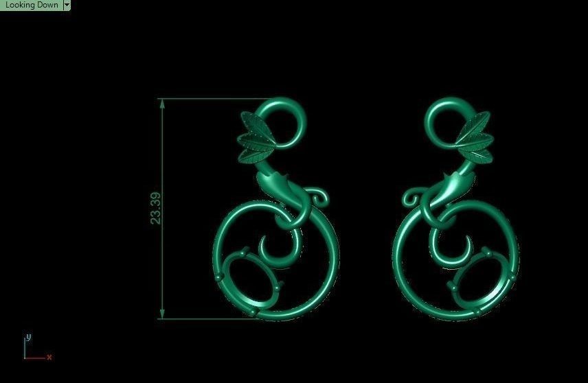 Pomegranate pendant 3D print model_69