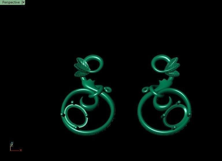 Pomegranate pendant 3D print model_50