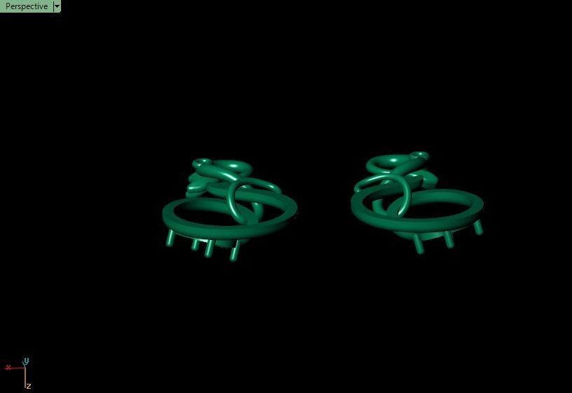 Pomegranate pendant 3D print model_6