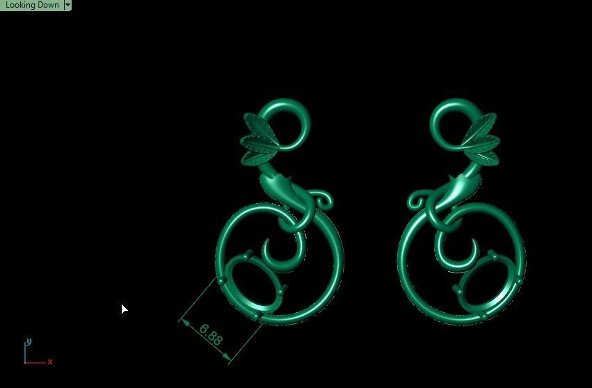 Pomegranate pendant 3D print model_31