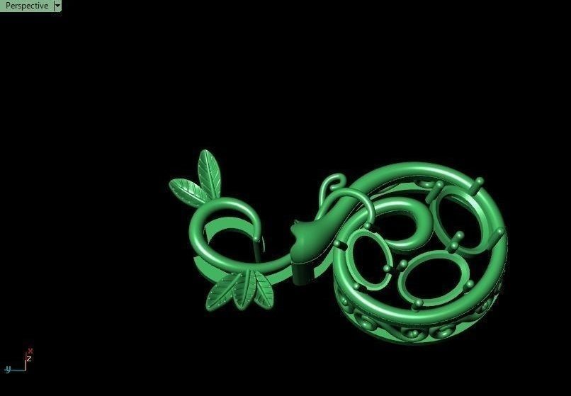 Pomegranate pendant 3D print model_58