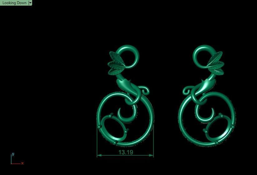 Pomegranate pendant 3D print model_29