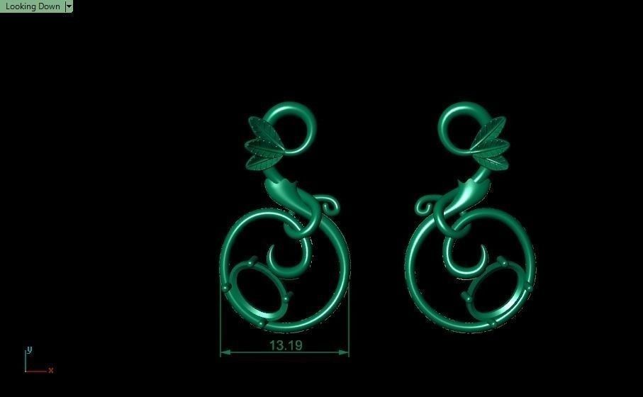 Pomegranate pendant 3D print model_70