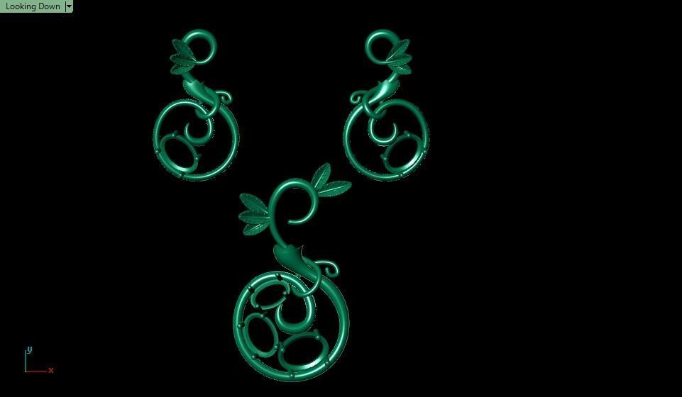 Pomegranate pendant 3D print model_1