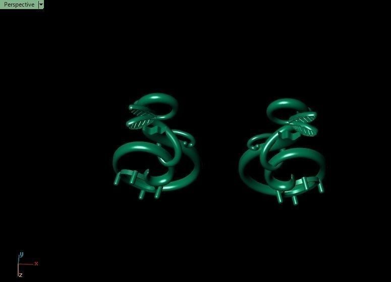 Pomegranate pendant 3D print model_52