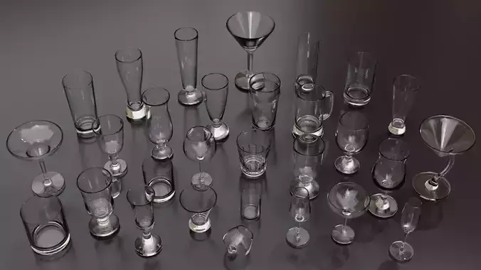 Glassware Collection group of glasses