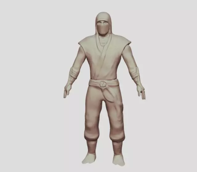 worrior ninja man 3D print model