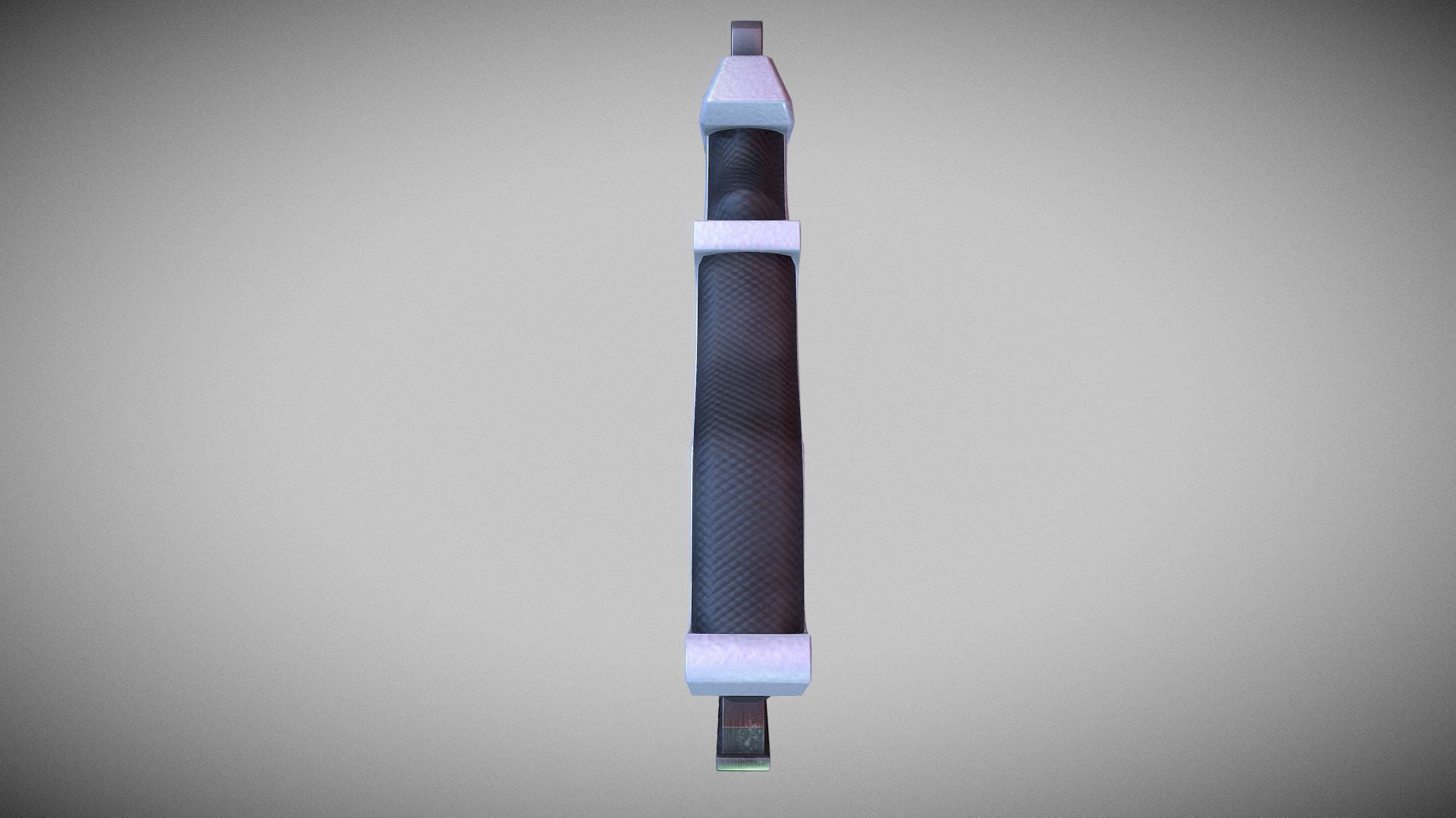 Cyberpunk Tactical Machine Pistol Low-poly 3D model_12