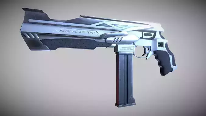 Cyberpunk Tactical Machine Pistol