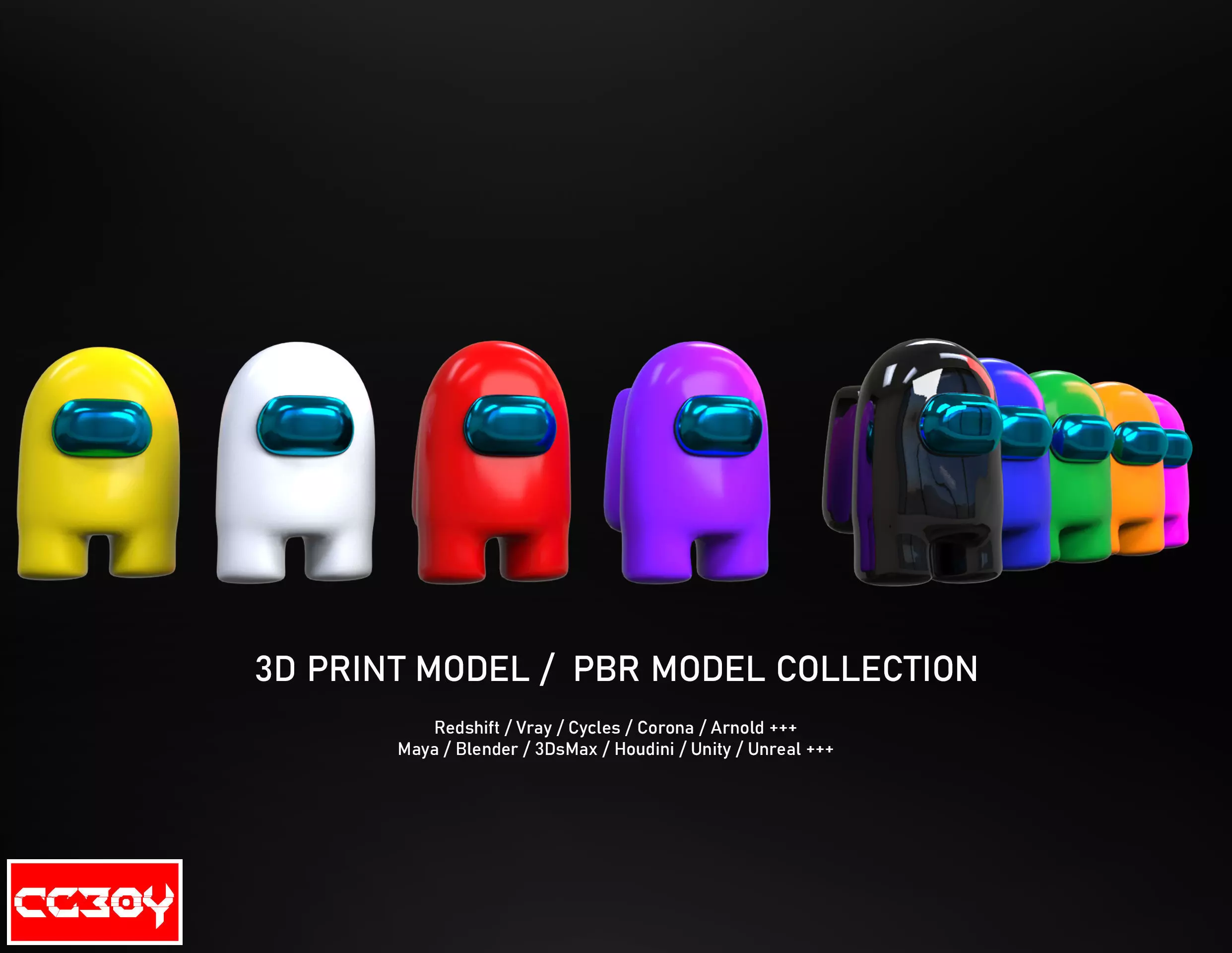 Among Us - Collection 3D model