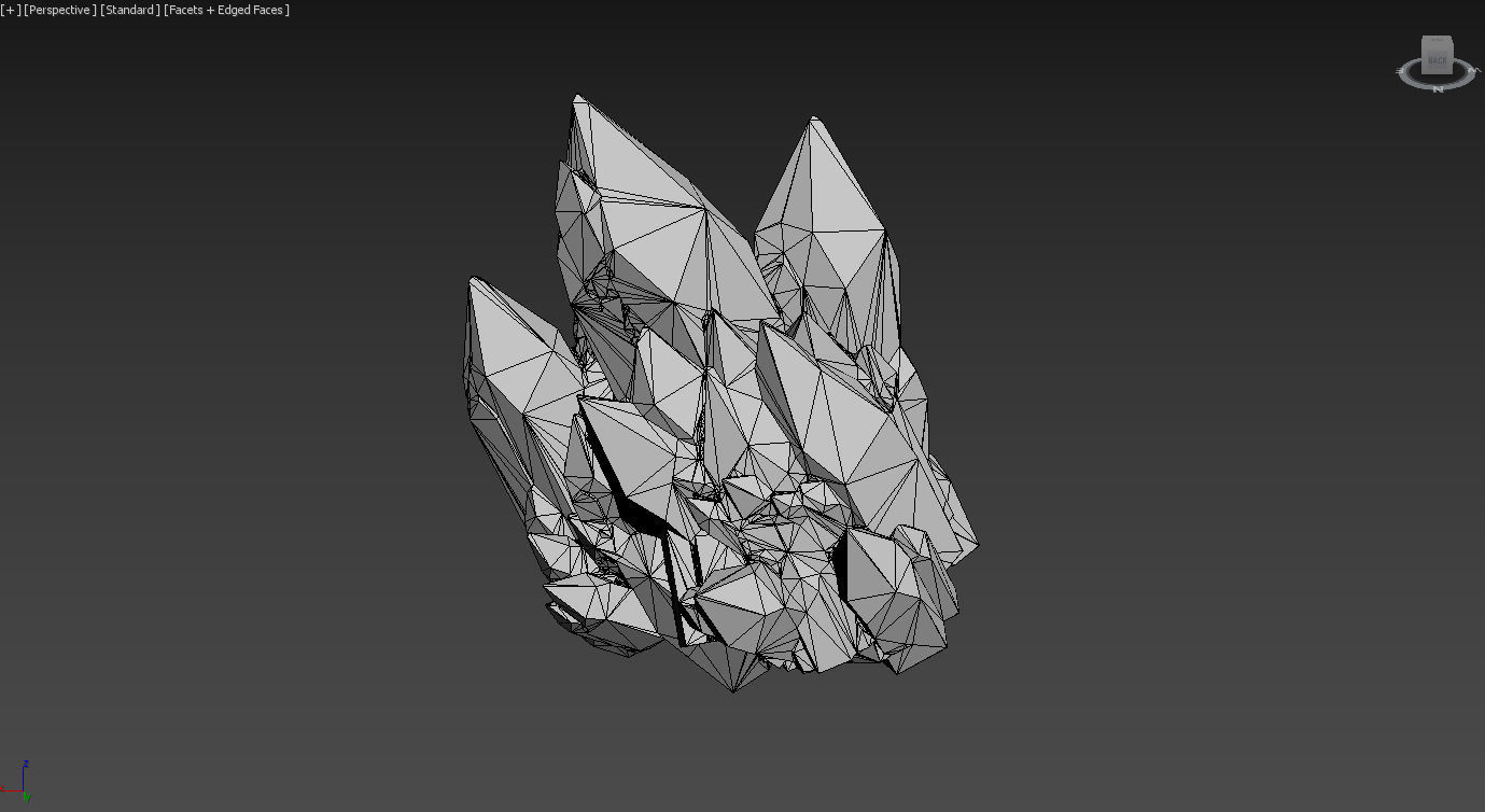 Low poly Green Crystal Gemstone Pack  200110 Low-poly 3D model_13