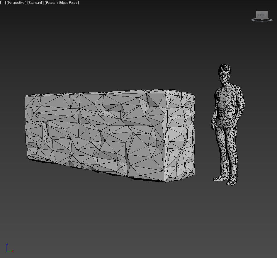 Low poly Dry Mossy Ruin Construction Pack 200210 Low-poly 3D model_33