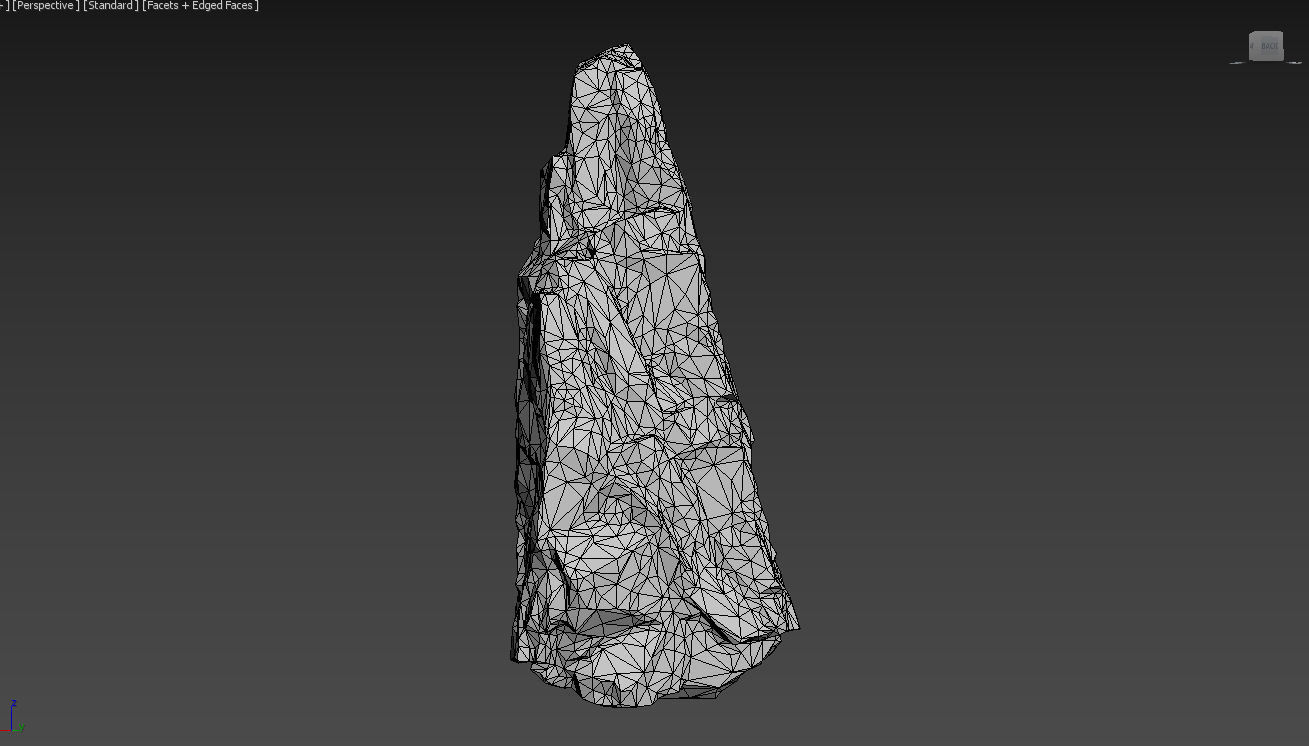 Low poly Brown Granite Rock Formation Pack 200208 Low-poly 3D model_41