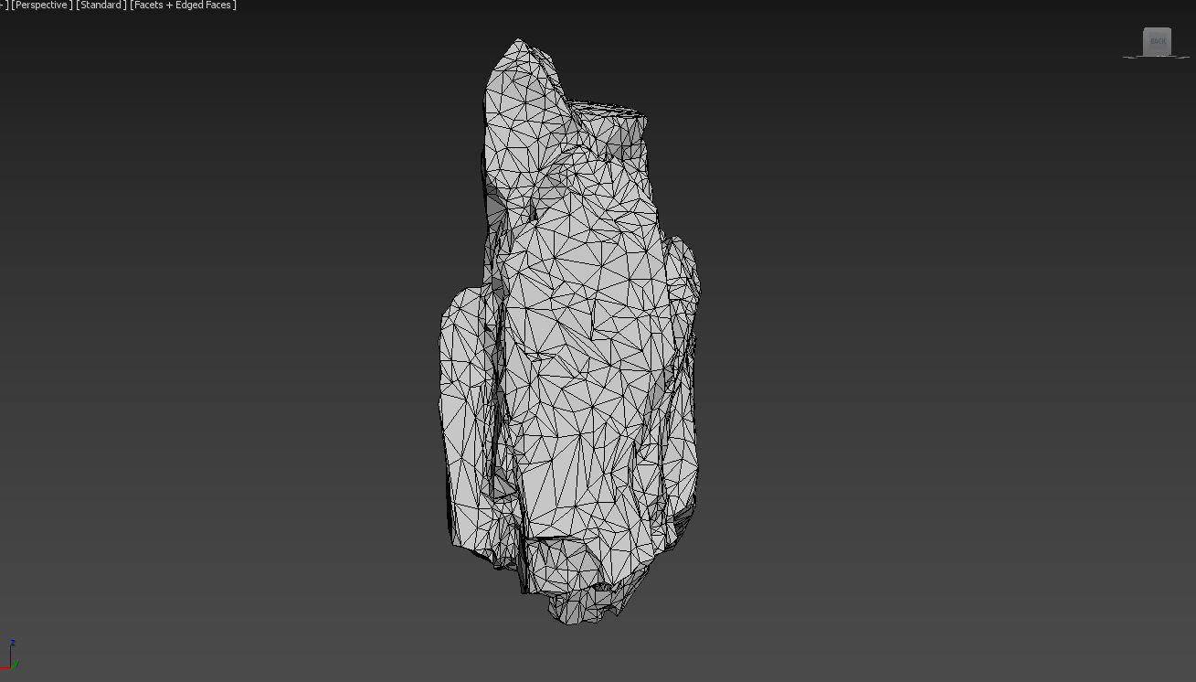 Low poly Brown Granite Rock Formation Pack 200208 Low-poly 3D model_29