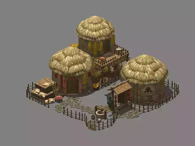 Wooden Building-Farmhouse-Granary 32