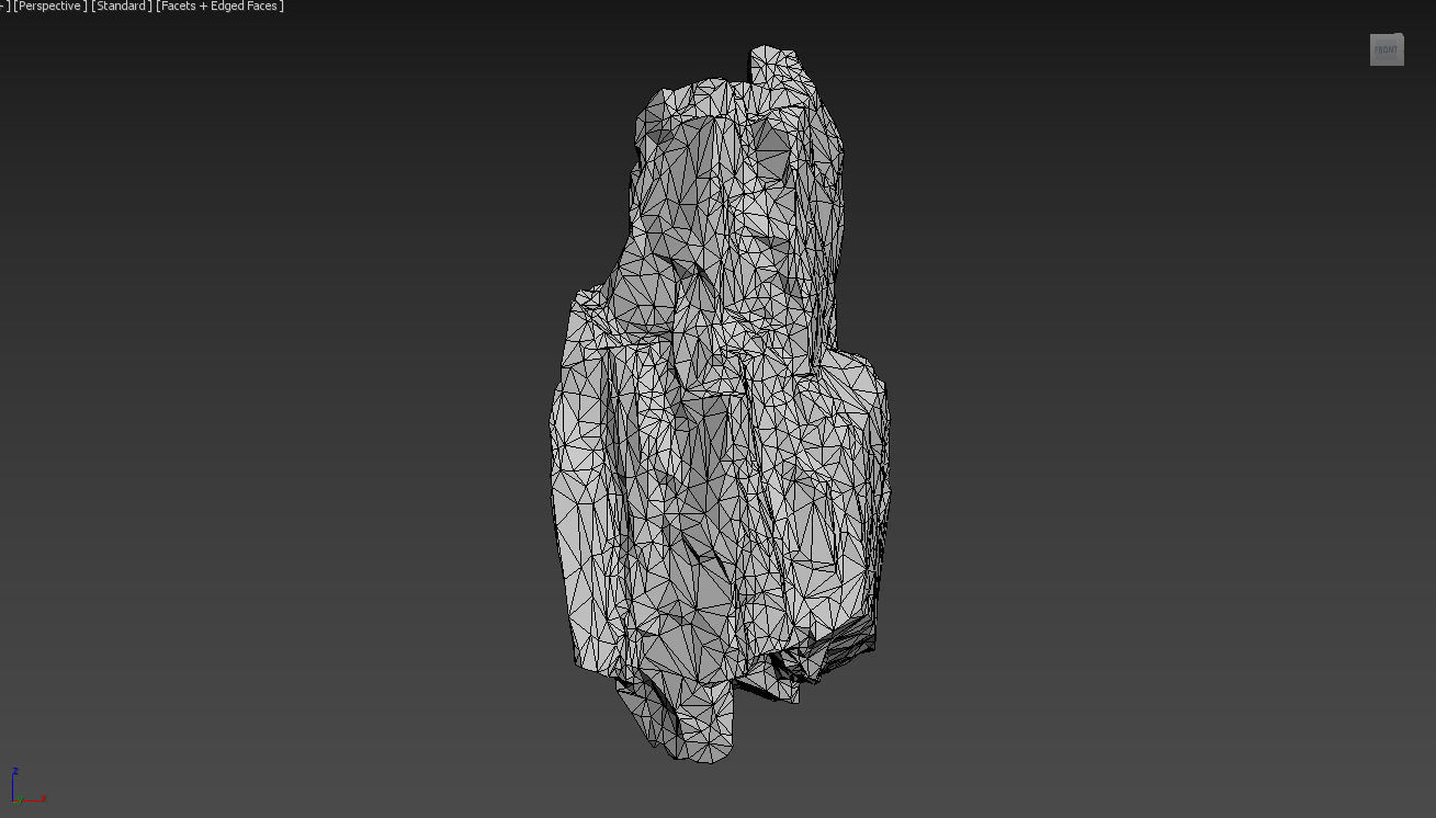 Low poly Black Granite Rock Formation Pack 200208 Low-poly 3D model_29