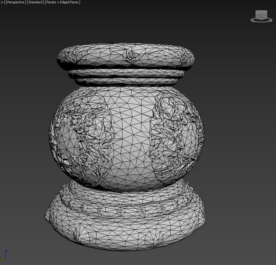 Low poly Ancient Dragon Temple Element Pack - Terracotta Low-poly 3D model_29