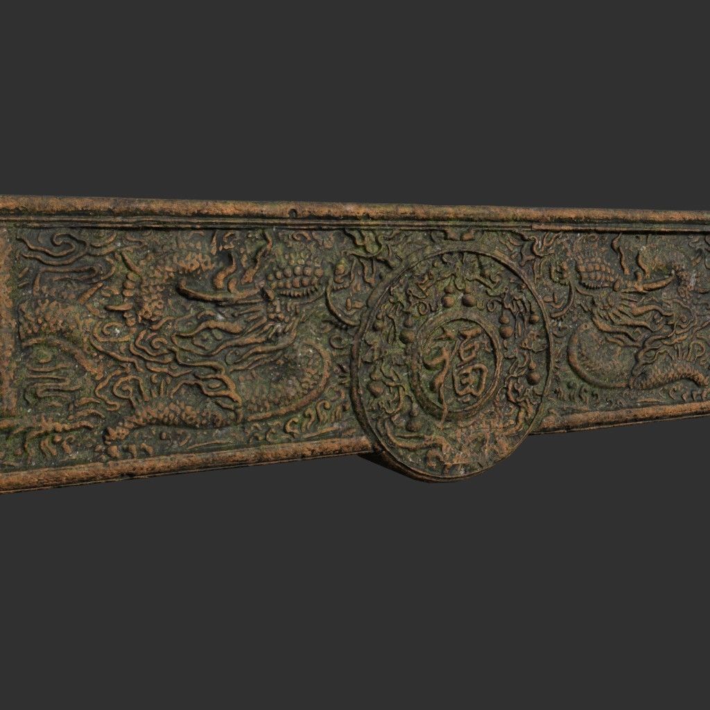 Low poly Ancient Dragon Temple Element Pack - Terracotta Low-poly 3D model_36