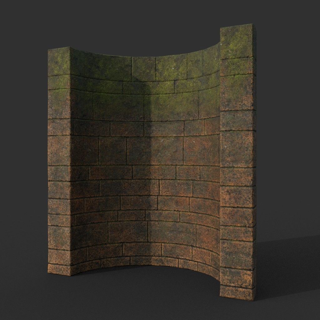 Low poly Ancient Dragon Temple Element Pack - Terracotta Low-poly 3D model_62