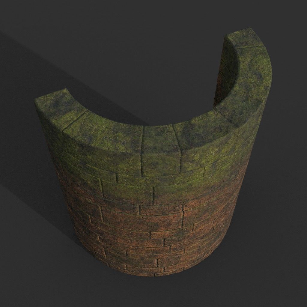 Low poly Ancient Dragon Temple Element Pack - Terracotta Low-poly 3D model_64