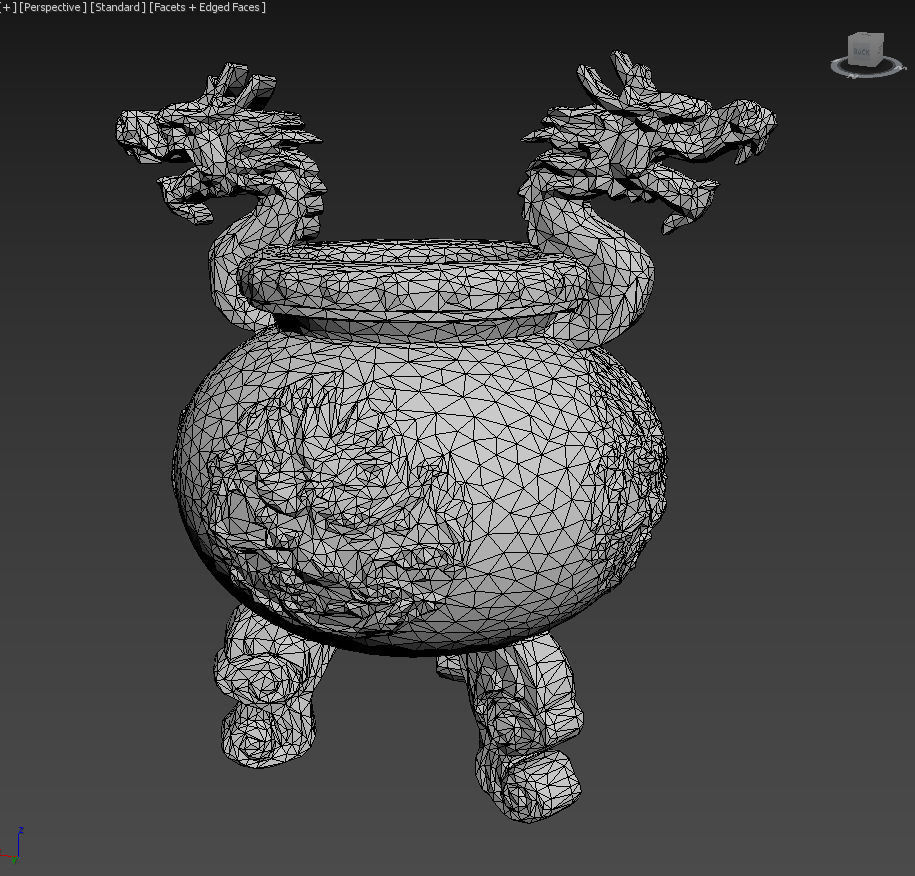 Low poly Ancient Dragon Temple Element Pack - Terracotta Low-poly 3D model_49