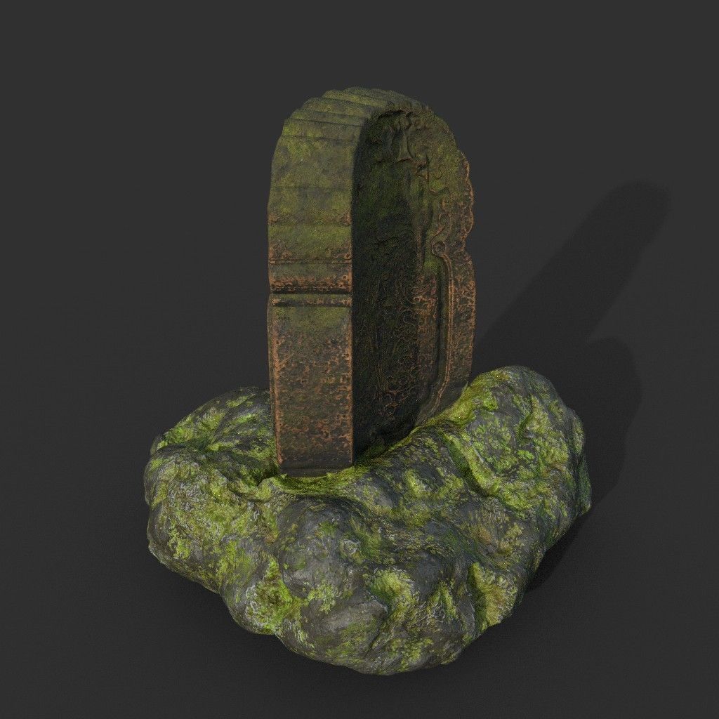 Low poly Ancient Dragon Temple Element Pack - Terracotta Low-poly 3D model_76