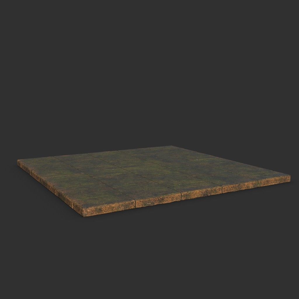 Low poly Ancient Dragon Temple Element Pack - Terracotta Low-poly 3D model_78